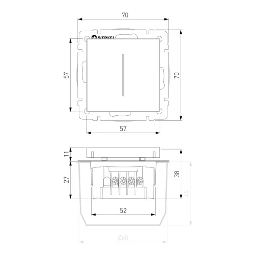 Умный сенсорный диммер (дымчатый) W3443141 - фото 10