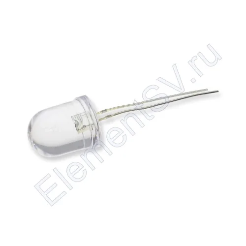 Светодиод ICL-10mm LE8 (blue, 8000-10000mcd, clear) - фото.