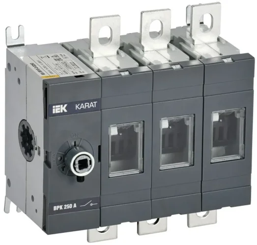 Выключатель-разъединитель ВРК 3п 250А без рукоятки KARAT IEK KA-VR10-3-0250 - фото