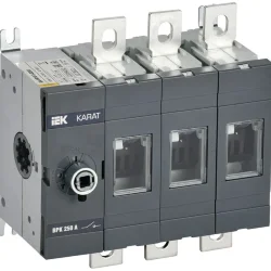 Выключатель-разъединитель ВРК 3п 250А без рукоятки KARAT IEK KA-VR10-3-0250