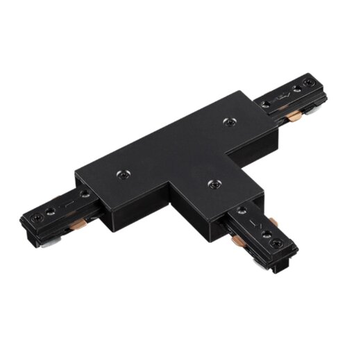 Соединитель Т-образный для однофазного трехжильного шинопровода «Novotech» 135011 (крепление к треку). Фото 1.