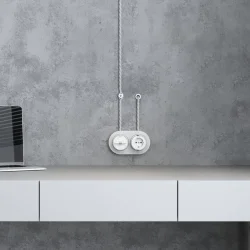 Втулка для вывода кабеля из стены 2 шт. белая ретро W6421101