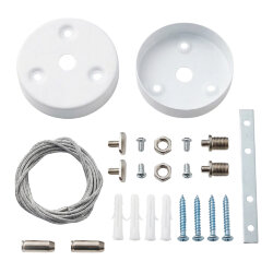 UFL-N10H 1.5M SET WHITE Комплект для подвесного монтажа для светильника серии ULO-N, длина троса 1.5м, Цвет белый