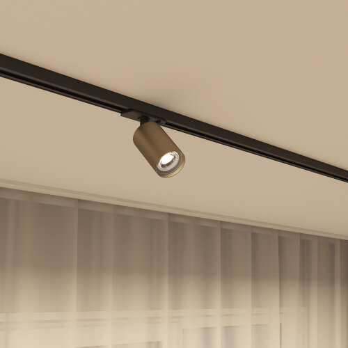 DK6201-BG Трековый светильник IP 20, 15 Вт, GU5.3, матовое золото с черным, алюминий. Фото 6