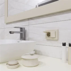 Рамка из пластика для двойной розетки Stark слоновая кость W0081803