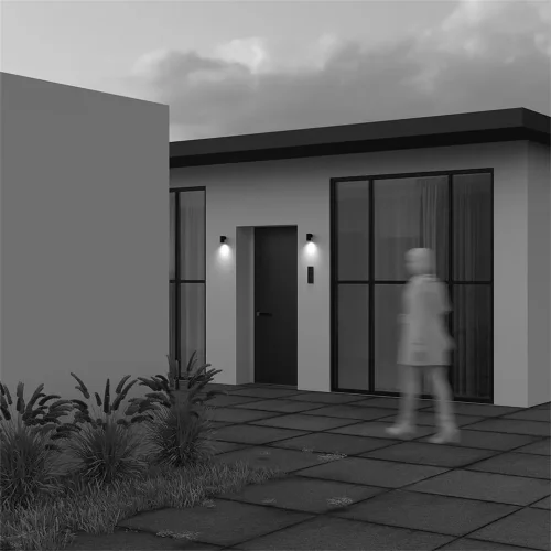 Настенный светильник (бра) Clyde GU10х1 10 Вт IP 54 (Черный) - фото 2