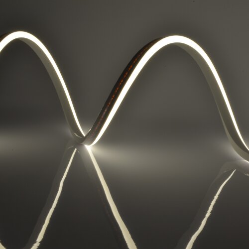 ULS-N03-2835-100LED-m-8mm-IP67-DC12V-11W-m-5M-4000K Светодиодная гибкая герметичная лента, NEON, Катушка 5м, в блистере, Белый свет 4000К - фото 1