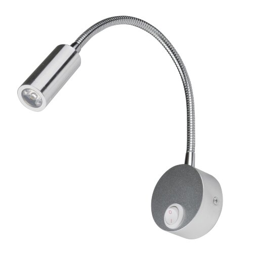 ULT-F21-3W-4000K IP20 SILVER Светильник светодиодный настенный гибкий для интерьерного освещения, 85-265В, Белый свет 4000К, Серебряный, TM Uniel - фото 1