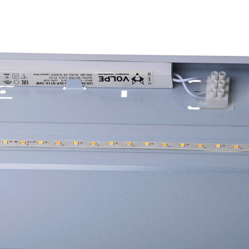 ULP-Q116 6060-36W-4000K+6500K WHITE Светильник светодиодный потолочный универсальный, Белый свет4000K-Холодный свет5000К-Дневной свет6500K, Рассеиватель матовый, Встроенный и-п, Корпус белый - фото 6