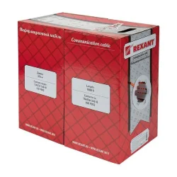 Кабель витая пара F/UTP кат.5e 4х2х24AWG solid ZH нг(А)-HF INDOOR оранж. (м) Rexant 01-0150
