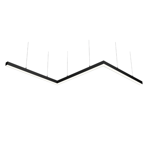 Светильник WOLTA PRO КОНТУР ЗИГЗАГ ДСО03-108-701-3К-Ч Матовый - фото 1.