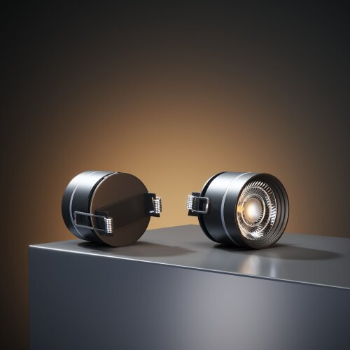 Встраиваемый светодиодный светильник 8W 4200K чёрный - Фото 6