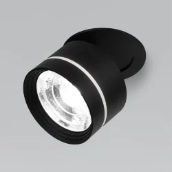 Встраиваемый поворотный светодиодный светильник 8W 4200K чёрный 25035/LED (062932)