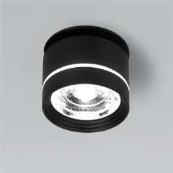 Встраиваемый поворотный светодиодный светильник 8W 4200K чёрный 25035/LED (062932)