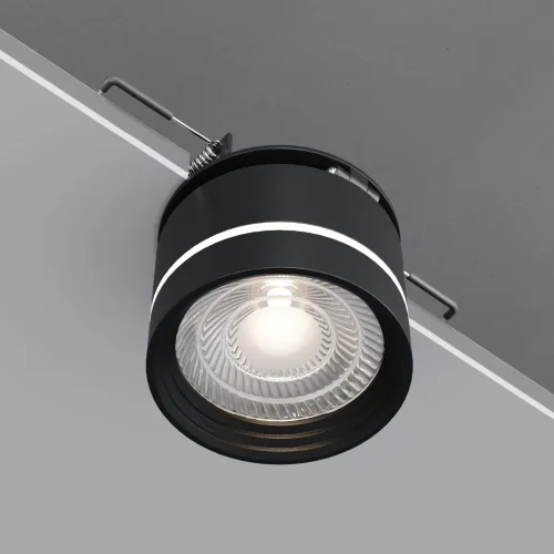 Встраиваемый поворотный светодиодный светильник 8W 4200K чёрный 25035/LED - фото 4