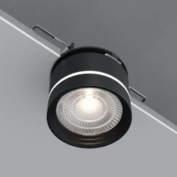 Встраиваемый поворотный светодиодный светильник 8W 4200K чёрный 25035/LED (062932)