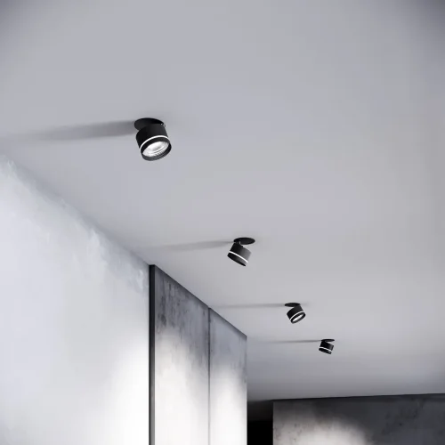 Встраиваемый поворотный светодиодный светильник 8W 4200K чёрный 25035/LED - фото 7