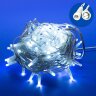 ULD-S1000-120-TWK WHITE IP67 Гирлянда светодиодная с эффектом мерцания, 10м, Соединяемая, 120 светодиодов, Белый свет, Провод белый. - фото 1
