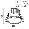 Встраиваемый светильник Раунд / Round 7 Вт 3000 К 50° (Латунь) DL058-7W3K-BS - фото 10
