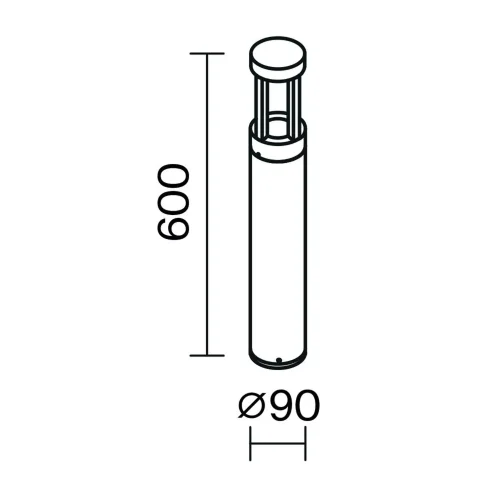 Ландшафтный светильник Vint 3000K 9Вт IP 65 (Графит) - фото 3