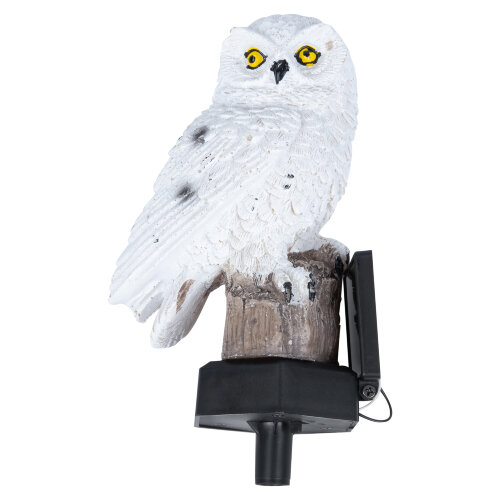 USL-S-823-PM290 POLAR OWL Садовый светильник на солнечной батарее Полярная сова, 1 светодиод, Теплый белый свет, 1xАA Ni-Mh аккумулятор в-к, IP44, TM Uniel - фото 3