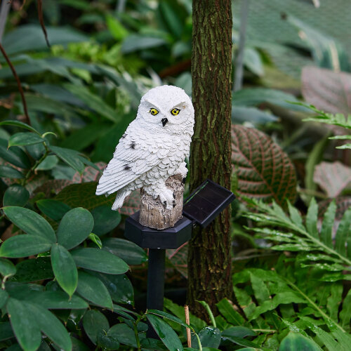 USL-S-823-PM290 POLAR OWL Садовый светильник на солнечной батарее Полярная сова, 1 светодиод, Теплый белый свет, 1xАA Ni-Mh аккумулятор в-к, IP44, TM Uniel - фото 7