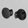 Заглушка для подвесного круглого шинопровода Levity, 2шт. (Черный) - фото 3