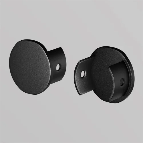 Заглушка для подвесного круглого шинопровода Levity, 2шт. (Черный) - фото 5