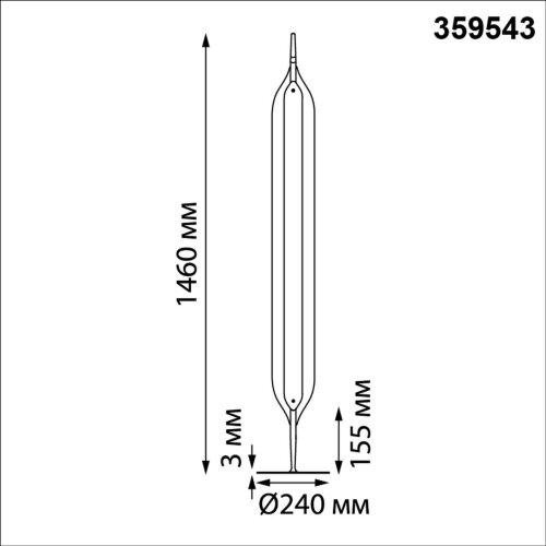 Торшер диммируемый со сменой цветовой температуры (управление - сенсор) «Novotech» 359543, серия: ALA. Фото 3.