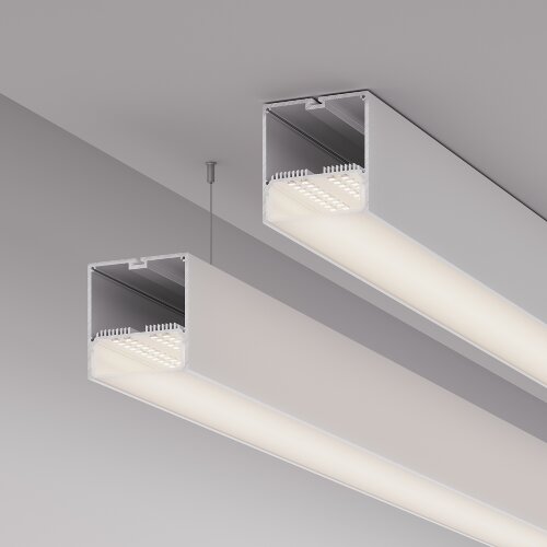 Профиль с экраном SL-LINE-7477-2500 WHITE+OPAL (Arlight, Алюминий) 021372 - фото 5