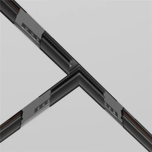 Коннектор Т-образный Exility встраиваемый под ГКЛ 9,5мм, черный (Черный) - фото 4