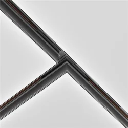Коннектор Т-образный Exility встраиваемый под ГКЛ 9,5мм, черный (Черный) TRA034CT-42B