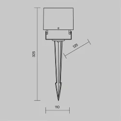 Ландшафтный светильник Ares 3000K 18Вт IP 65 (Черный)