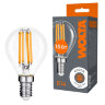 Светодиодная лампа WOLTA FILAMENT WF-G45-15W4KE14 15Вт 4000K Е14 - фото 1.