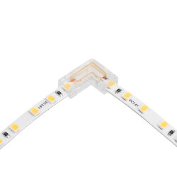 Коннектор WOLTA WLS-2PIN-5MM-MONO-L угловой для одноцветной SMD ленты шириной 5мм, комплект 3шт.