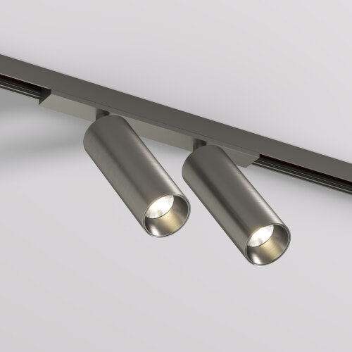 DK5742-DN Светильник для трека SHINE SPOT со светодиодом, D35*H100, 48V DC, 8W*2 , RA?90, 3000K, IP20, темный никель, алюминий.