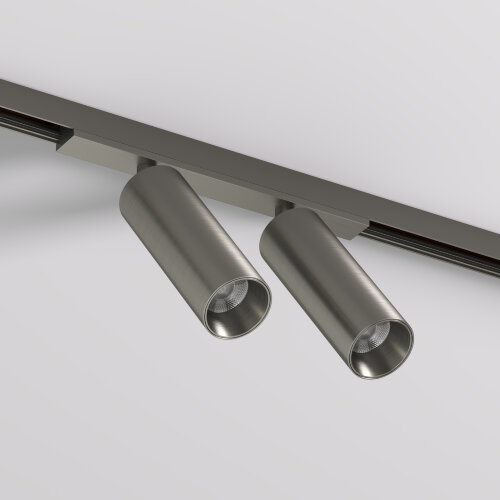 DK5742-DN Светильник для трека SHINE SPOT со светодиодом, D35*H100, 48V DC, 8W*2 , RA?90, 3000K, IP20, темный никель, алюминий. Фото 2