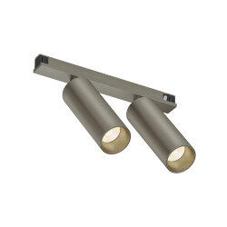Светильник для трека SHINE SPOT со светодиодом, D35*H100, 48V DC, 8W*2, RA?90, 3000K, IP20, темный никель, алюминий, Denkirs DK5742-DN