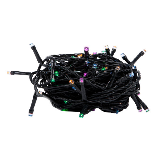 ULD-S1000-100-DGA MULTI-2 IP20 Гирлянда светодиодная, 10м, 100 светодиодов, Голубой, желтый, зеленый, розовый свет, Провод зеленый - фото 1