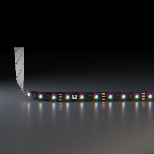 Светодиодная лента 24 В 14,4 Вт/м 60 Led/м 5050 IP20, RGB, Black, 5 м - Фото 2