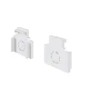 Заглушки для встраиваемого низкопрофильного шинопровода Exility 2шт. (Белый) - фото