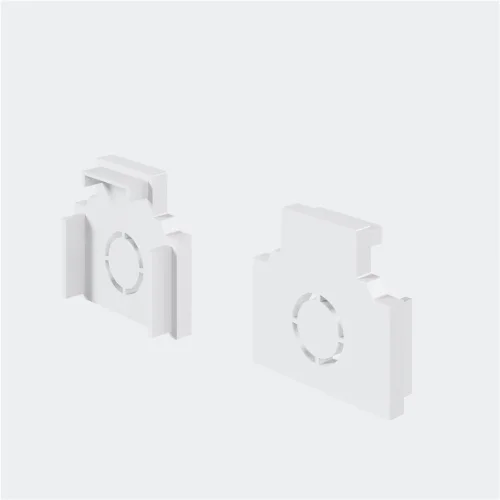 Заглушки для встраиваемого низкопрофильного шинопровода Exility 2шт. (Белый) - фото 6