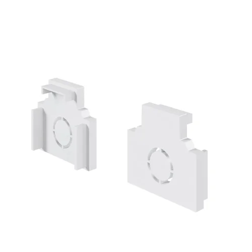 Заглушки для встраиваемого низкопрофильного шинопровода Exility 2шт. (Белый) TRAM034EC-42W - фото