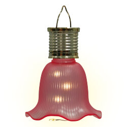 USL-S-838-PT100 PINK BELL Садовый светильник на солнечной батарее Розовый колокольчик, Подвесной, 4 светодиода, Теплый белый свет, 1xАА Ni-Mh аккумулятор в-к, IP44, TM Uniel