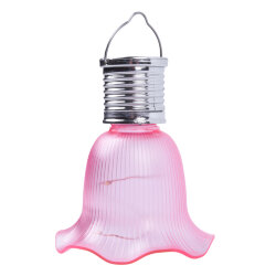 USL-S-838-PT100 PINK BELL Садовый светильник на солнечной батарее Розовый колокольчик, Подвесной, 4 светодиода, Теплый белый свет, 1xАА Ni-Mh аккумулятор в-к, IP44, TM Uniel