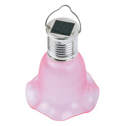 USL-S-838-PT100 PINK BELL Садовый светильник на солнечной батарее Розовый колокольчик, Подвесной, 4 светодиода, Теплый белый свет, 1xАА Ni-Mh аккумулятор в-к, IP44, TM Uniel