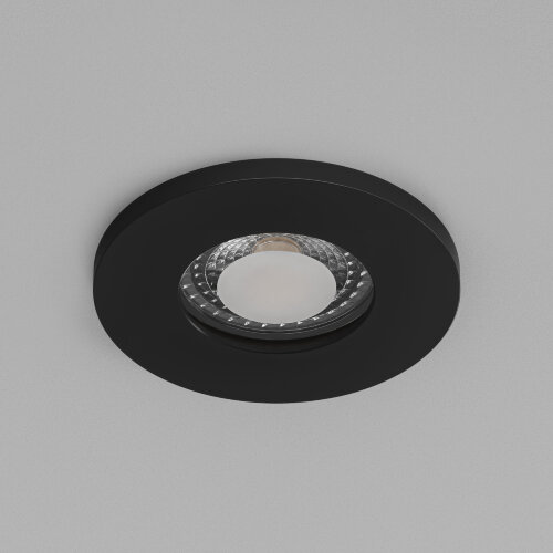 DK2036-BK Встраиваемый светильник влагозащ., IP 44, до 15 Вт, GU10, LED, черный, алюминий. Фото 2