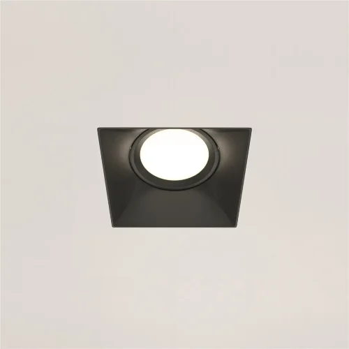 Встраиваемый светильник Точка / Dot 1*GU10 10 Вт (Черный) DL042-01-SQ-B - фото 5