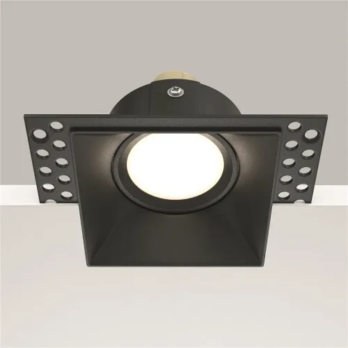 Встраиваемый светильник Точка / Dot 1*GU10 10 Вт (Черный) DL042-01-SQ-B - фото 6