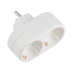 S-GES2-16O Разветвитель сетевой Uniel, количество розеток – 2, Максимальный ток 16А, Максимальная мощность нагрузки – 3500Ватт, заземление, упаковка – пакет